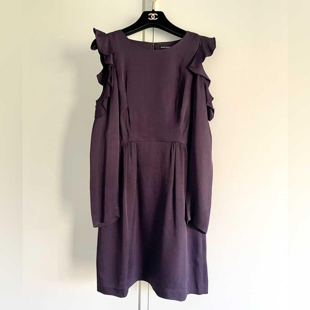 Club Monaco Cold Shoulder Ruffle Dress - Picture 9 of 9